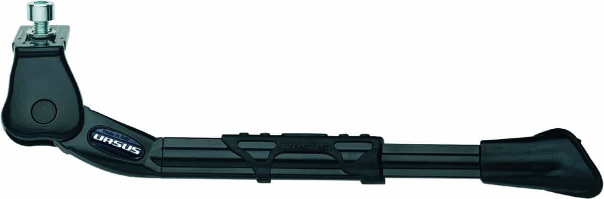 Zwarte fietsstandaard met verstelbare hoogte