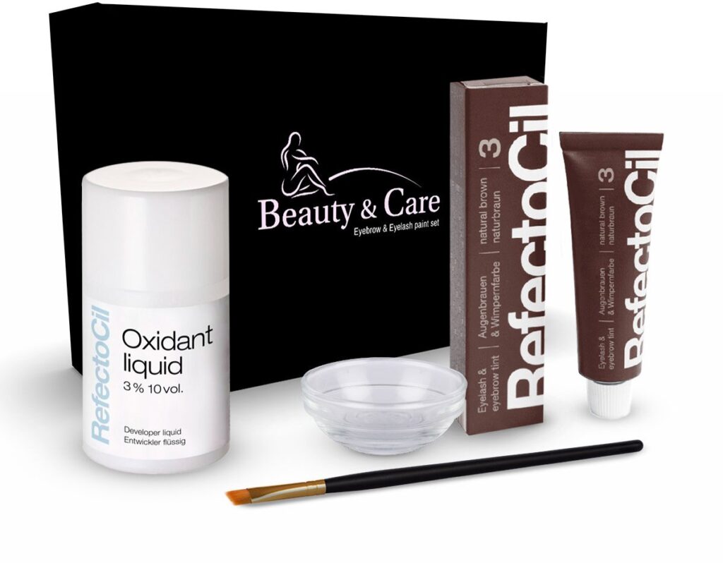 Eyebrow and Eyelash Dye Kit with Accessories