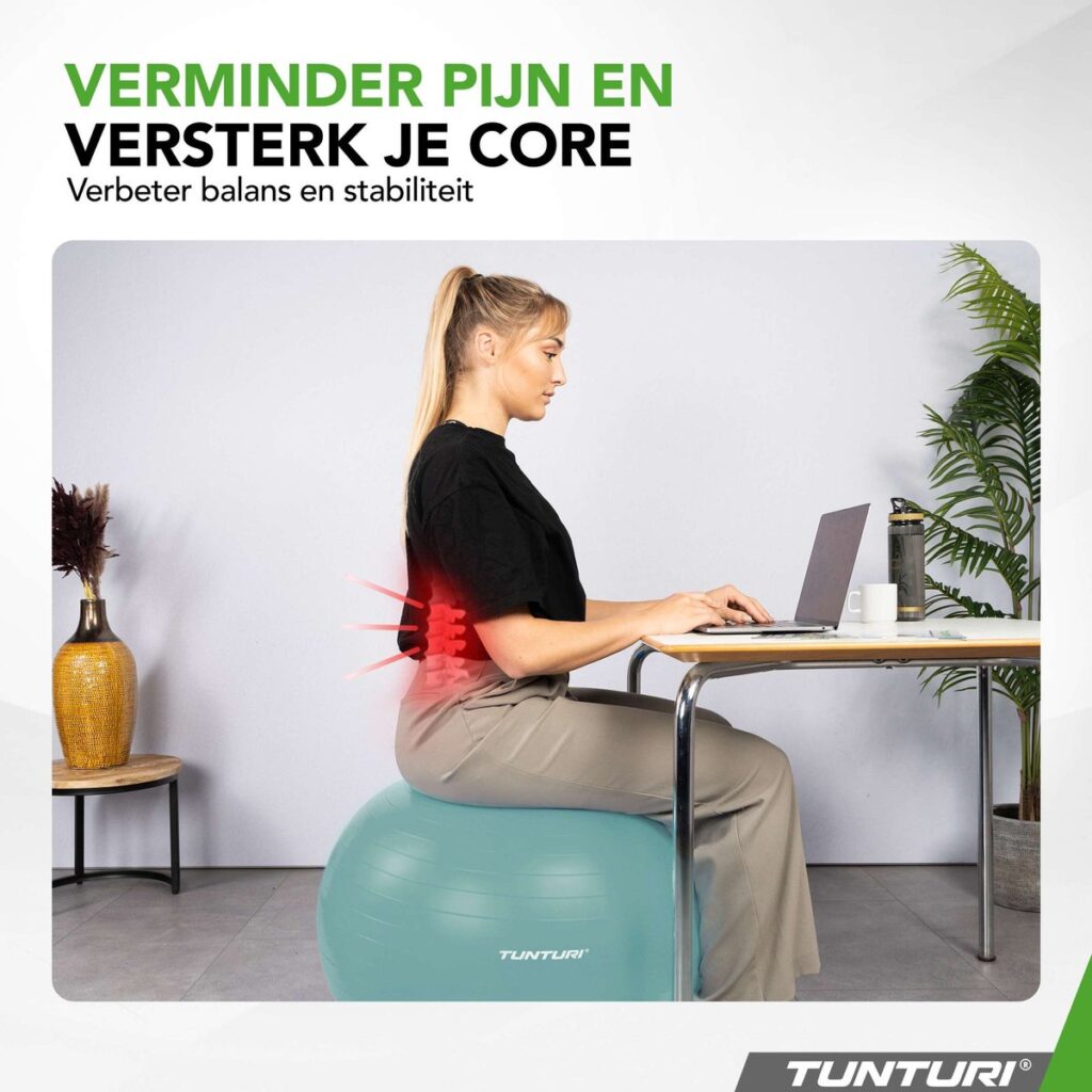 Umbro Gymnastiekbal, 75 cm, rood, pilatesbal, zwangerschapsbal, sport en revalidatie