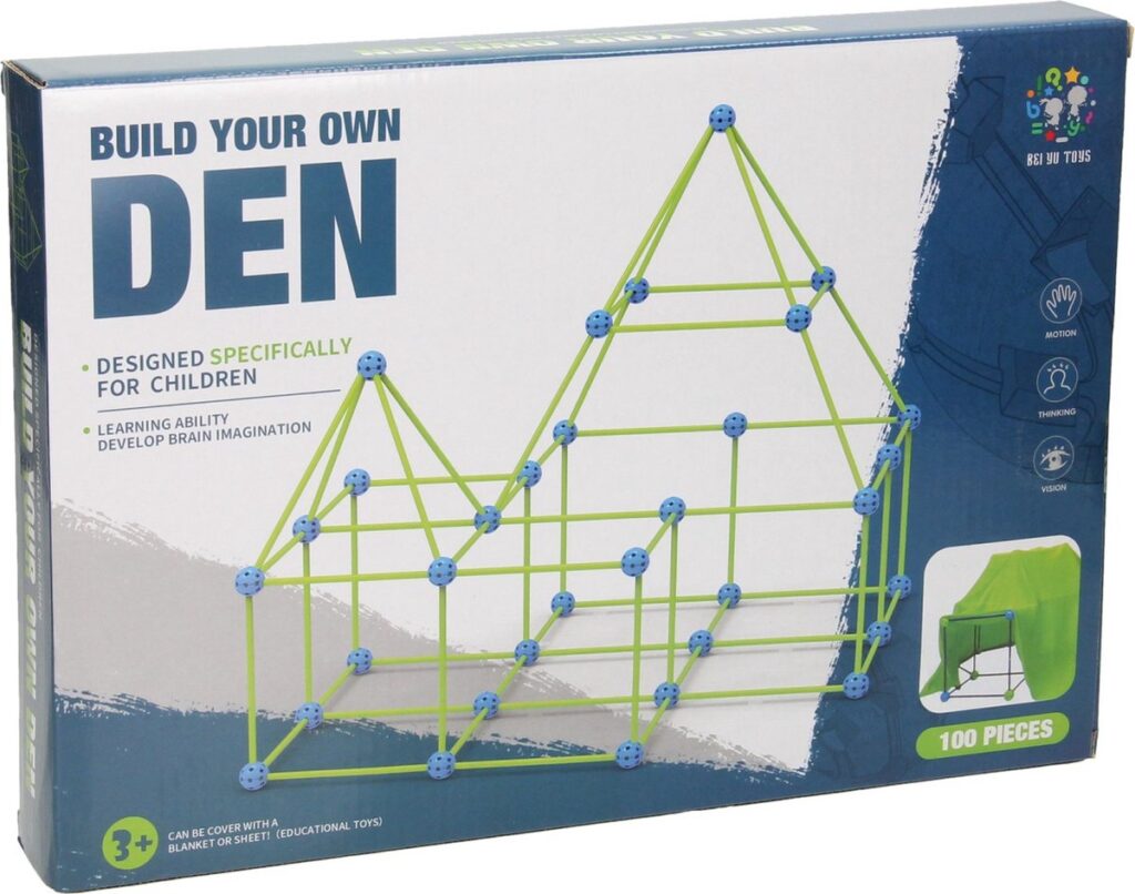 Bouw je eigen hut bouwset voor kinderen