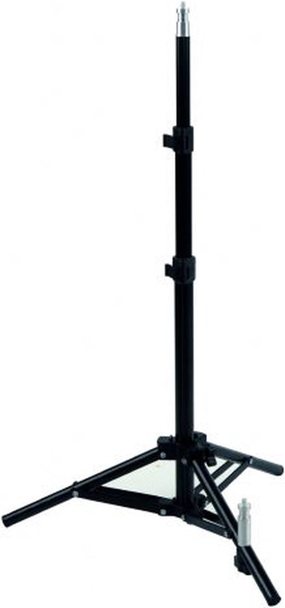 Zwart lichtstatief met tripod poten