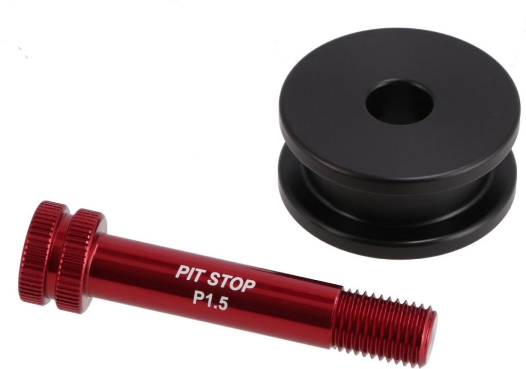 Rode en zwarte fietsonderdelen metaal ontwerp