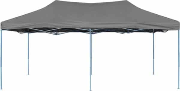 Grijze opvouwbare partytent met stalen frame