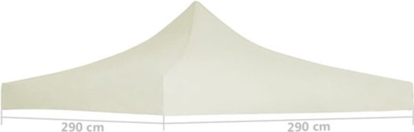 Witte partytent dak van 290x290 cm.