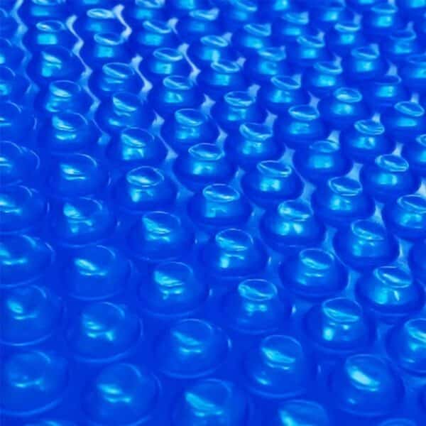 Blauw bubbelplastic met reliëfstructuur