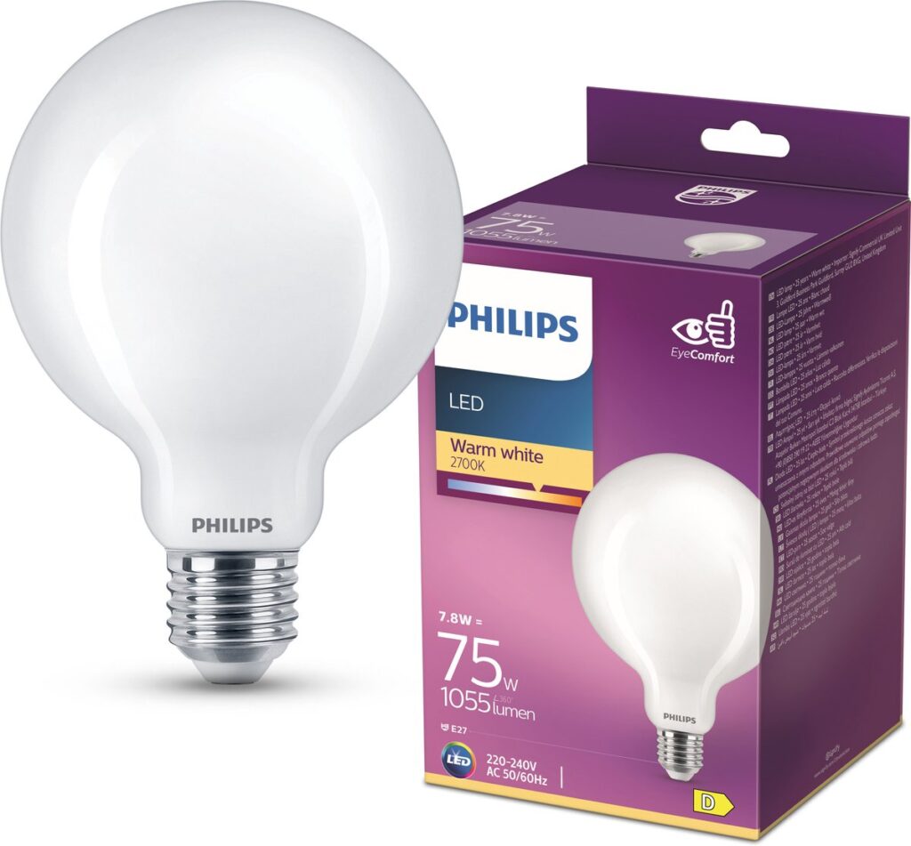 Philips LED-lamp 75W warm wit verpakking