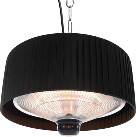sunred terrasverwarmer artix bright compact black 1500 w hangend model