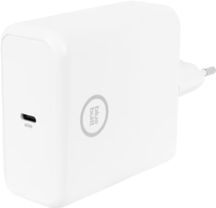 Witte USB-C oplader met Europese stekker