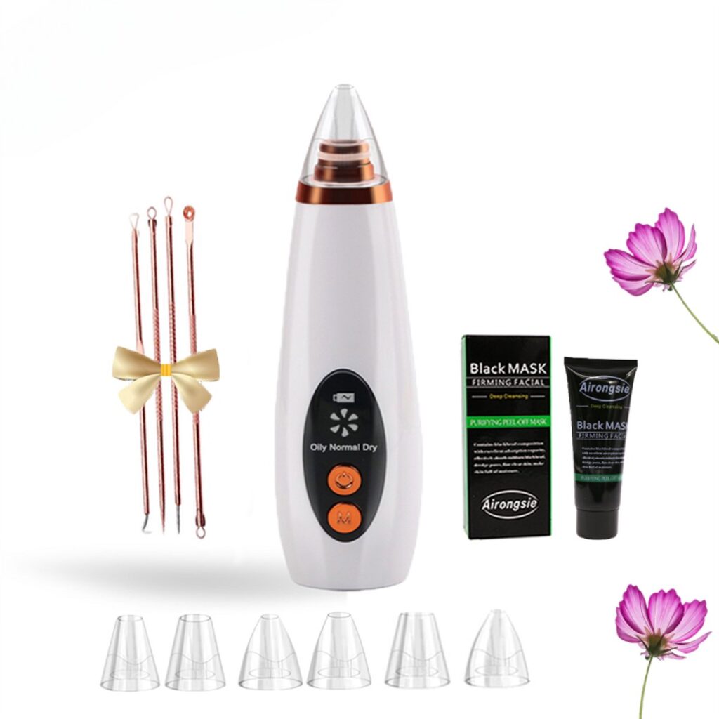 Gezichtsverzorgingsset met vacuümreiniger en gezichtsmasker