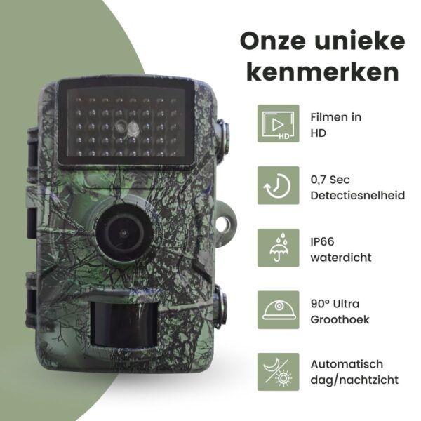 Wildcamera met HD, snel en waterdicht.