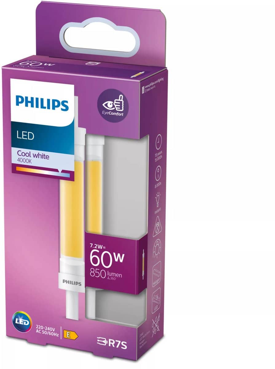Philips LED lamp 60W cool white 4000K verpakking