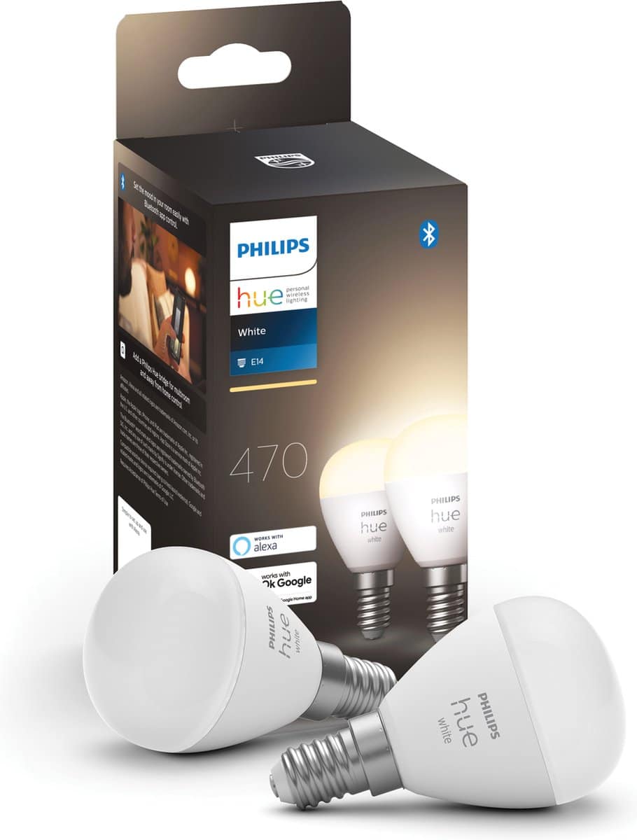 Philips Hue White smart lampen verpakking.