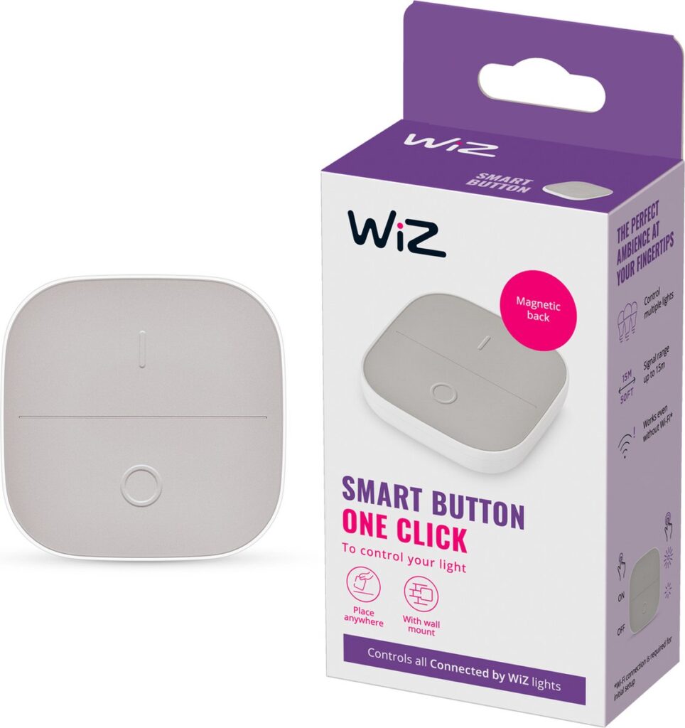 WiZ smart knop voor lichtbediening.