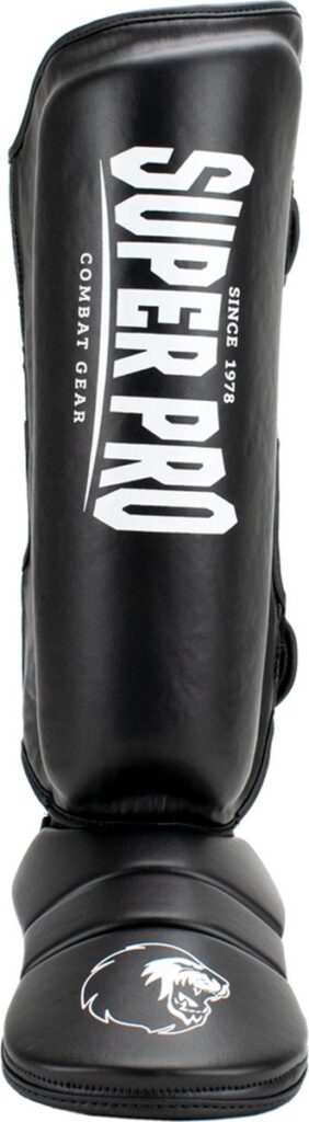 Black Super Pro Shin Guard for Martial Arts