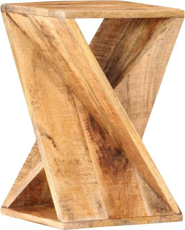 Houten kruk met uniek X-ontwerp