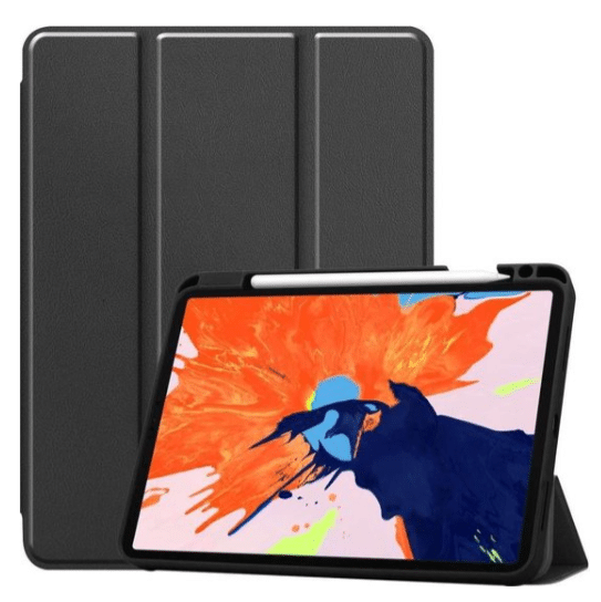just in case trifold case with pen slot hoes voor ipad pro 12.9 inch 2020