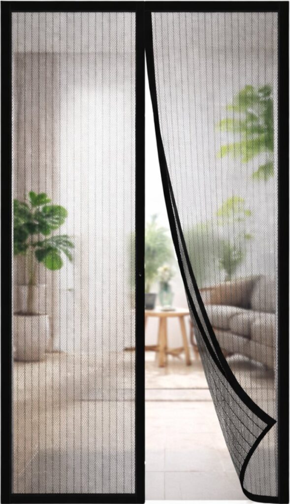 Magnetisch hordeur in moderne woonkamer