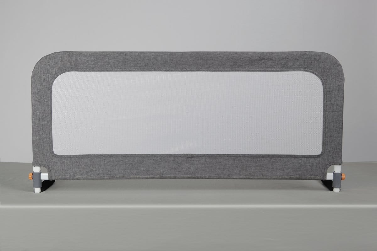 Grijs bedhekje met wit gaas voor kinderen