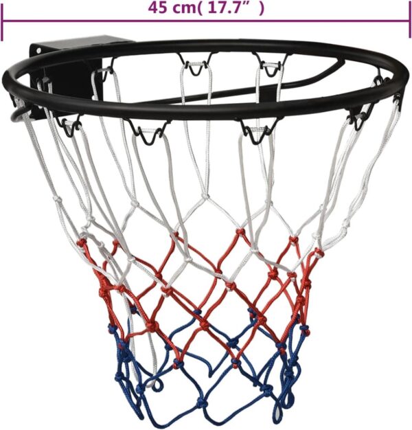 Basketbalring met net, 45 cm diameter