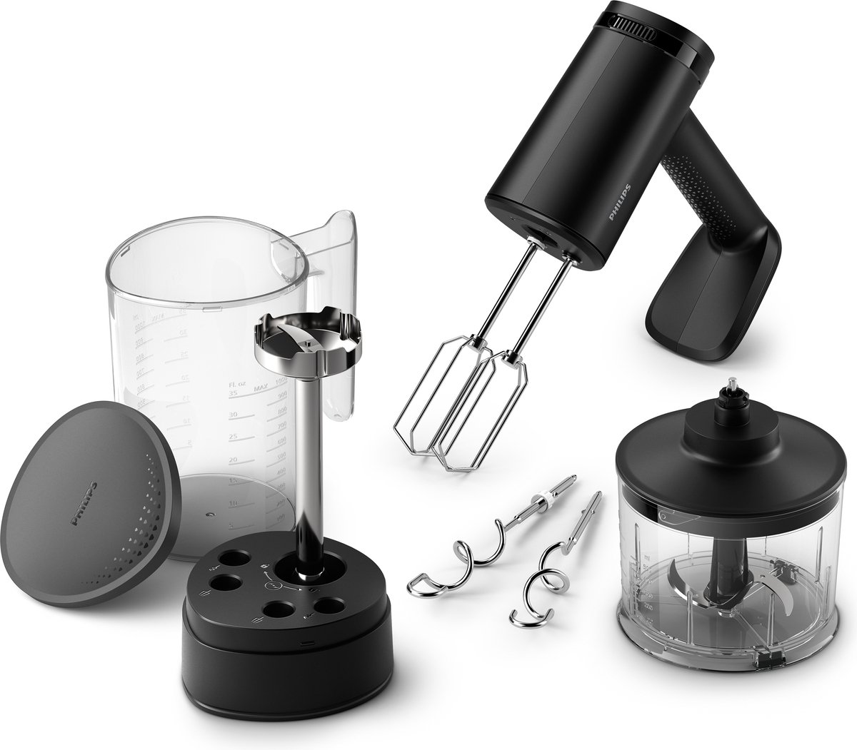 Philips handmixer met accessoires en mengkom