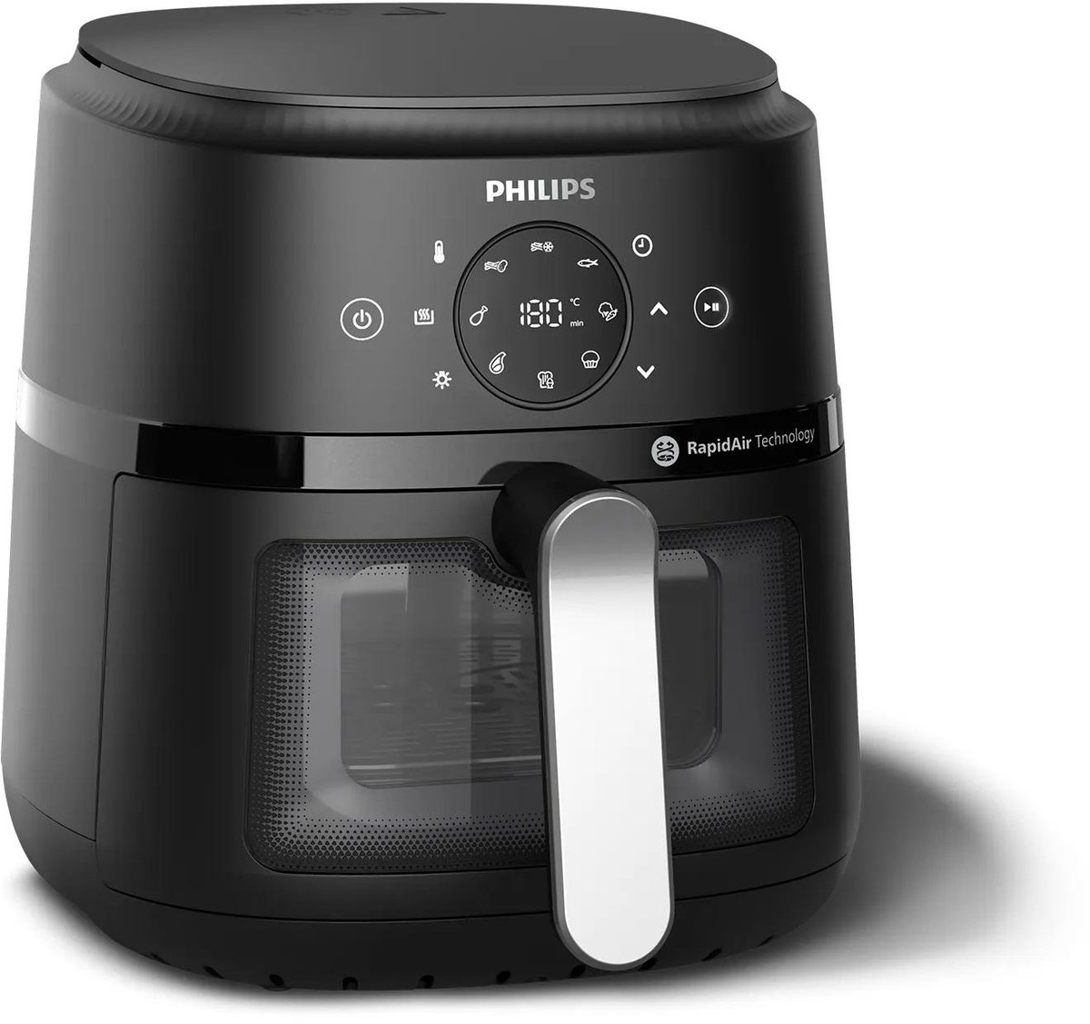 Philips airfryer met digitaal display en kijkvenster