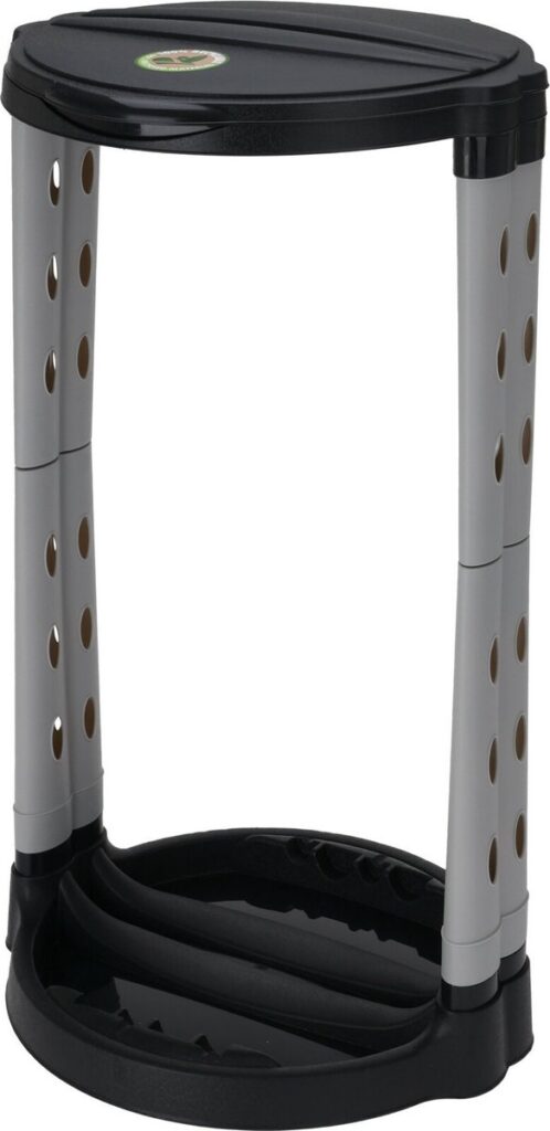 Golfclubhouder met gatenpatroon, zwart en grijs