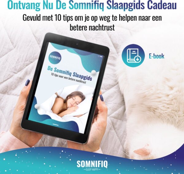 E-book met slaaptips ontvangen op een tablet