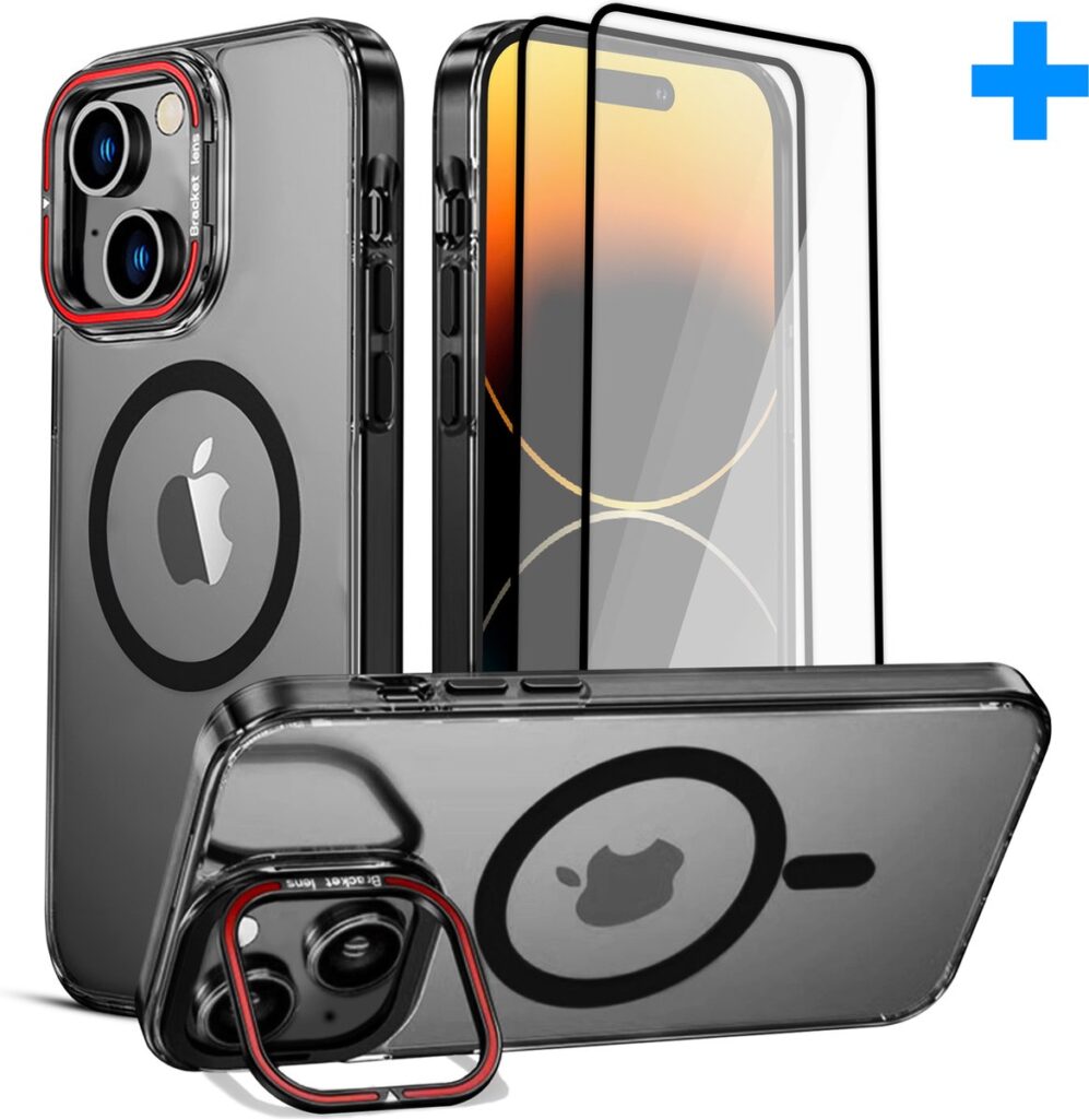 Transparant iPhone hoesje met MagSafe en screenprotector
