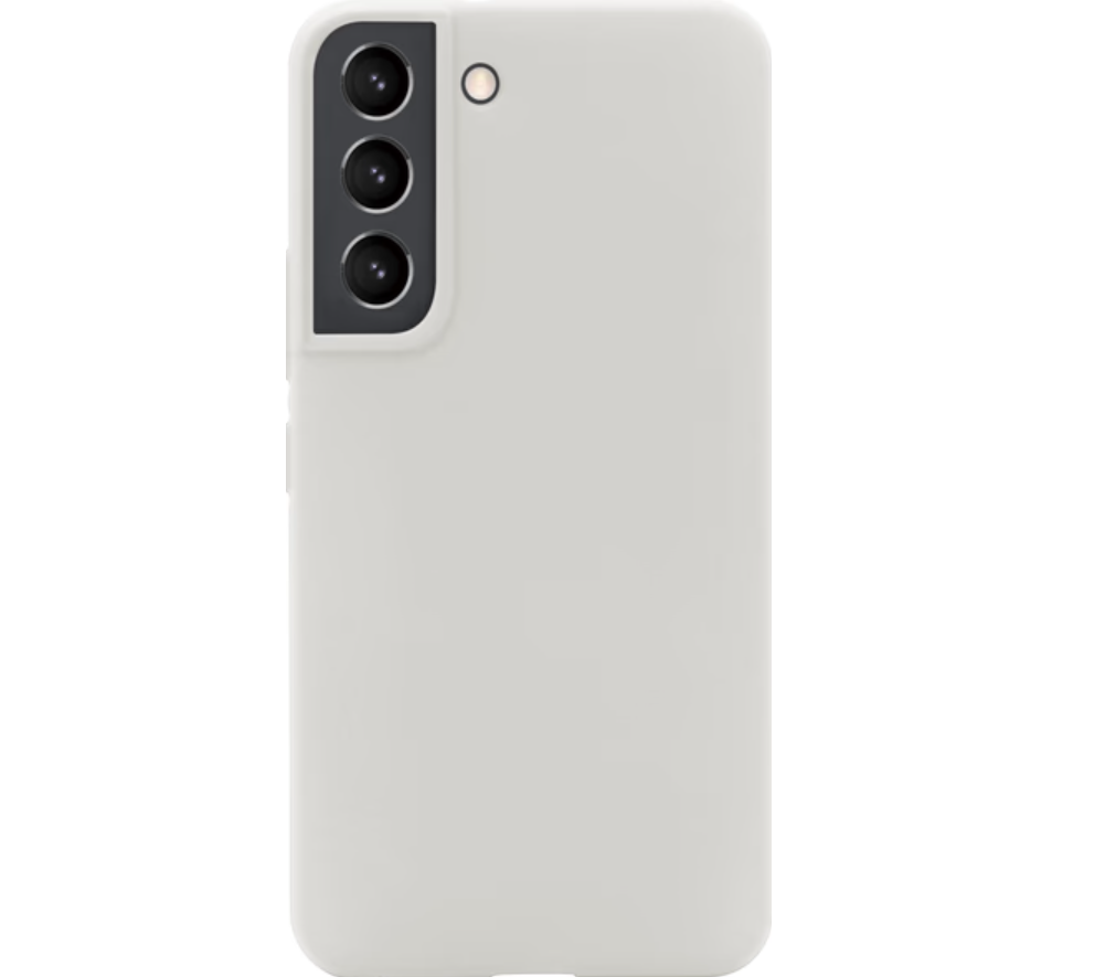 Achterkant smartphone met drievoudige camera en flitser