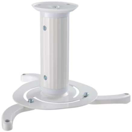 Witte plafondbeugel voor projectoren