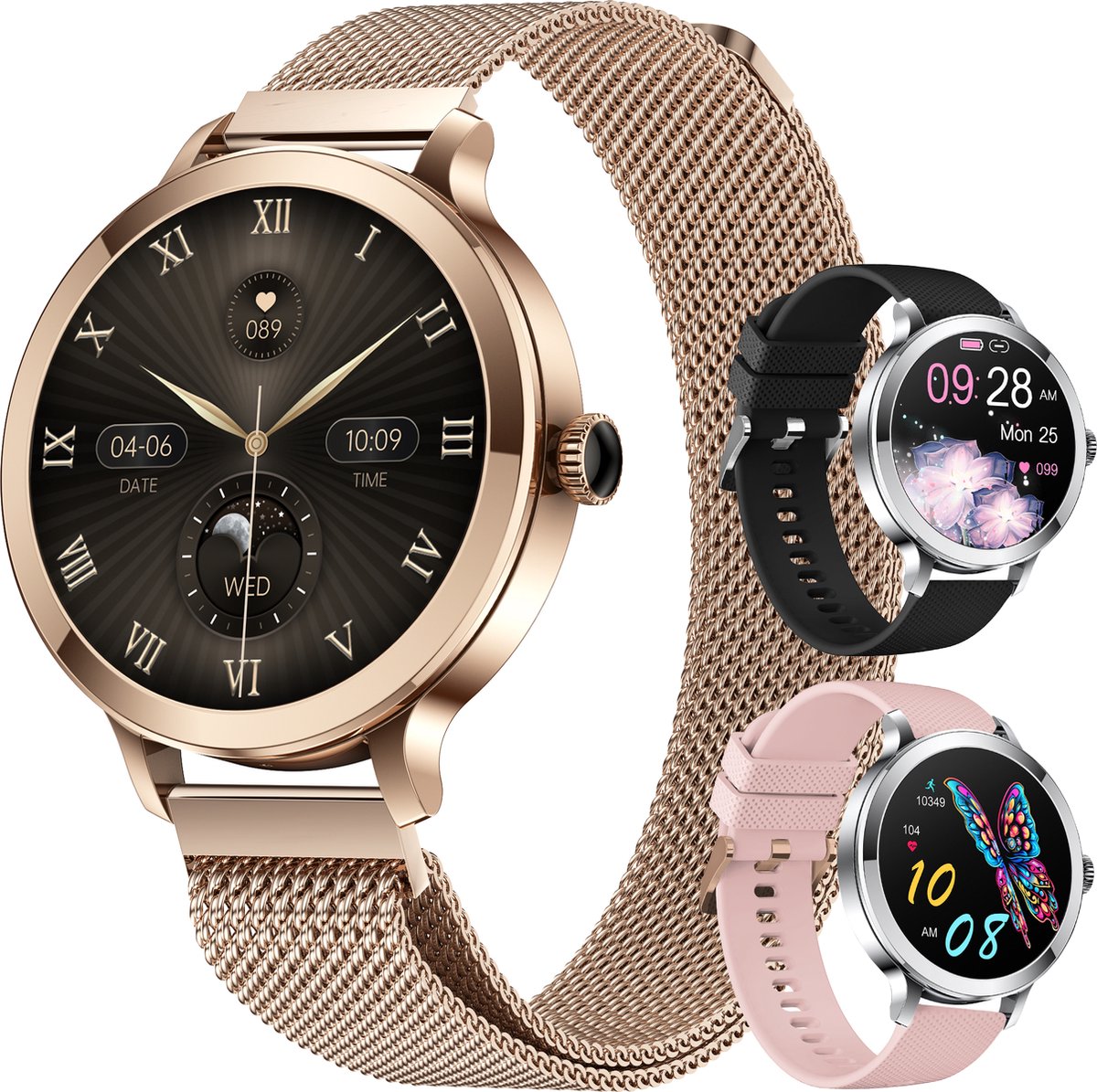 Various smartwatch styles and designs