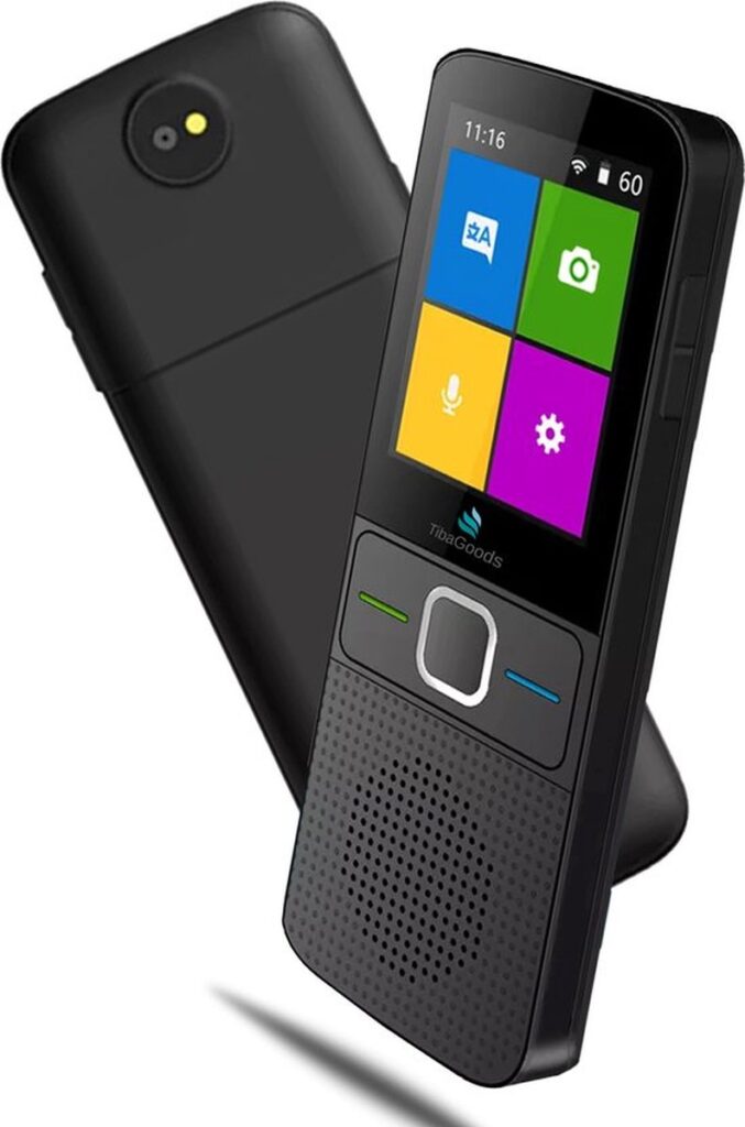 Vertaalapparaat met scherm en knoppen