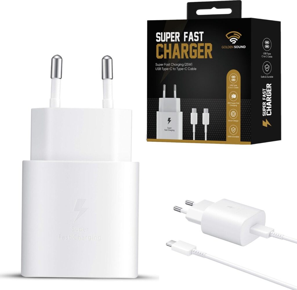 Super snelle oplader met USB-C kabel