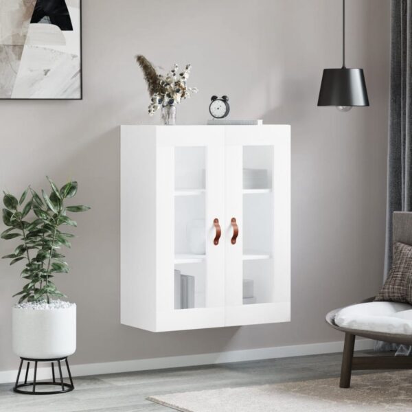 Moderne woonkamer met witte wandkast en planten