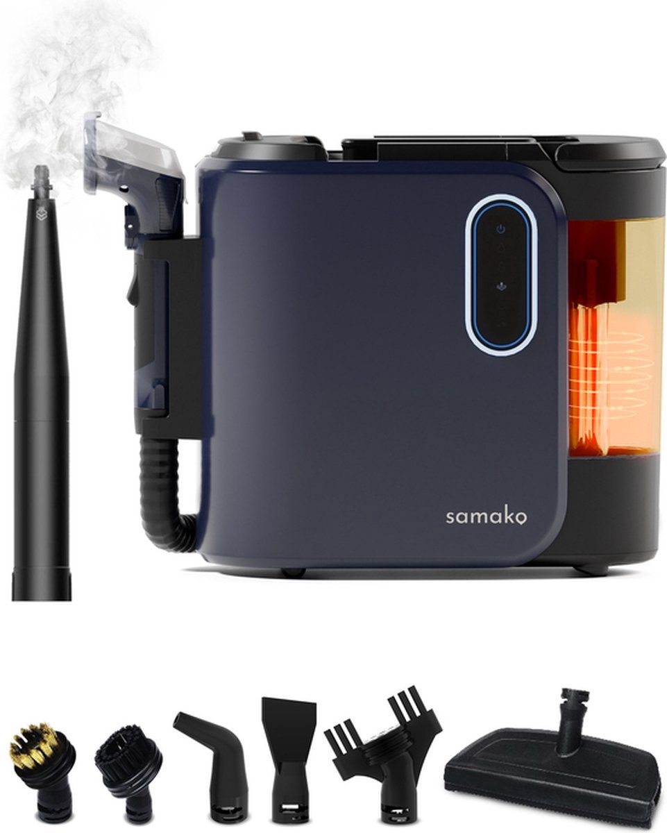 Stoomreiniger met diverse opzetstukken