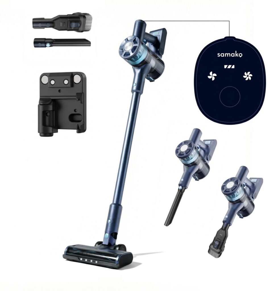 Draadloze stofzuiger met accessoires