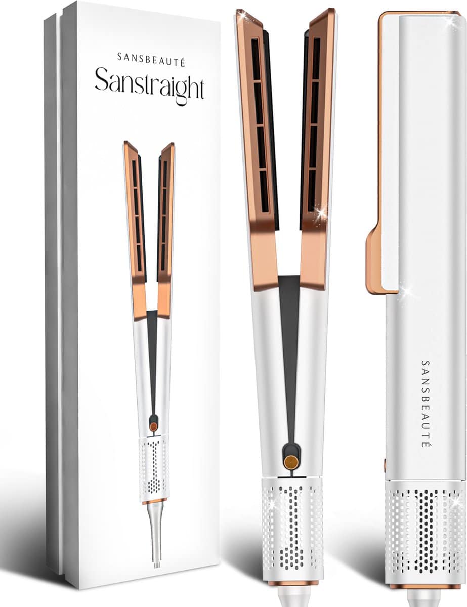 Sansbeauté stijltang in verpakking.