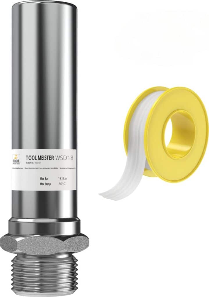 Waterklaprobleemdemper en teflon afdichtingstape producten