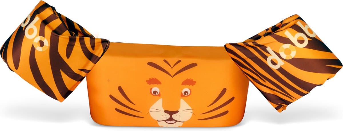 Opblaasbare zwemvleugels met tijger ontwerp voor kinderen.