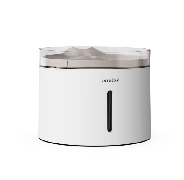 Moderne witte keukenprullenbak met zilveren deksel