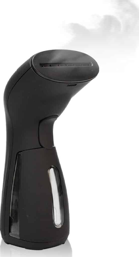 Handstomer met stoom, zwart ontwerp