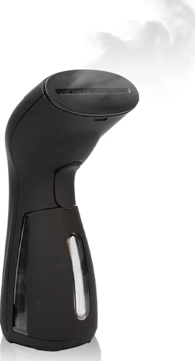 Handstomer met stoom, zwart ontwerp