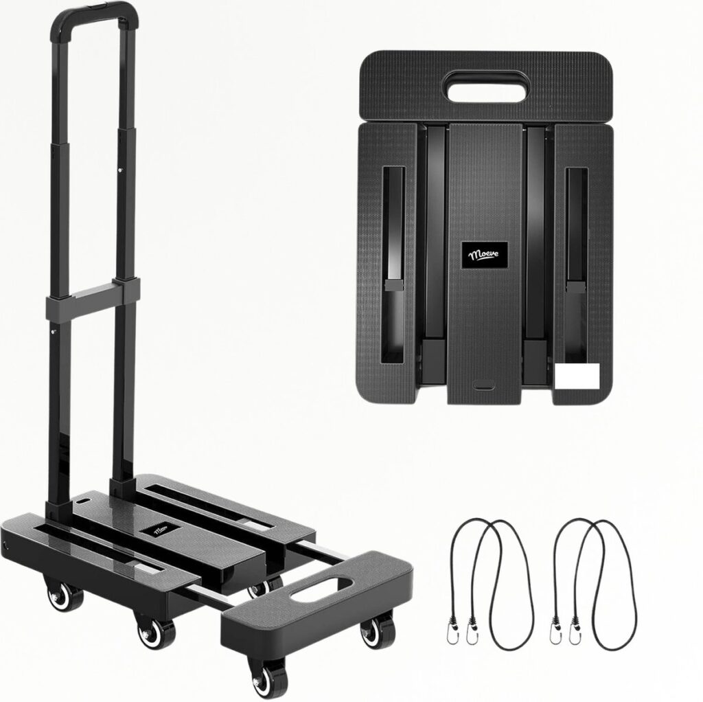 Opvouwbare kar met wielen en handvat