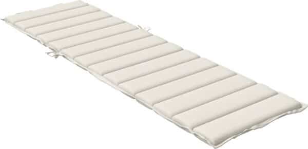 Crèmekleurige tuinkussenmatras voor loungeterras