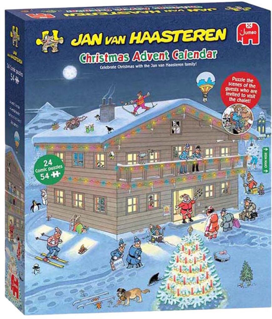 Jan van Haasteren kerst adventskalender puzzeldoos