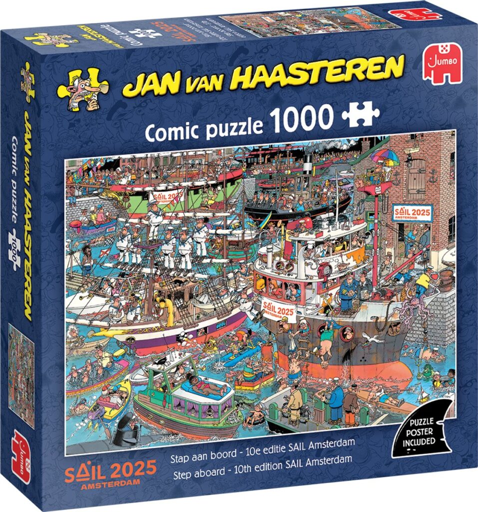 Jan van Haasteren puzzel over SAIL 2025 Amsterdam.