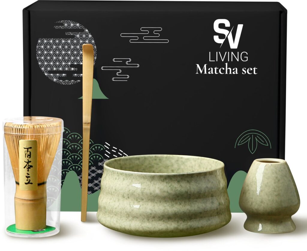 Matcha set met kom, garde en lepel