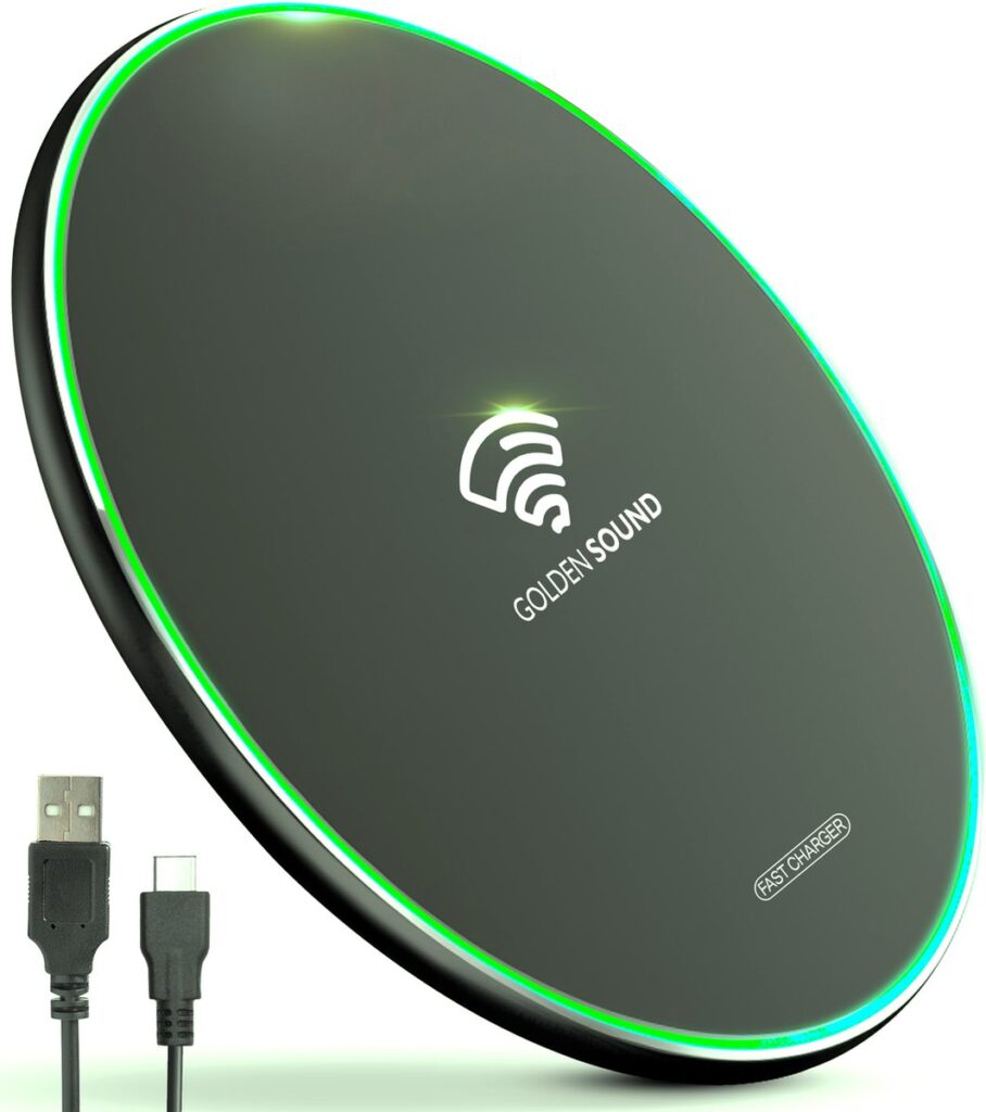Draadloze snellader met groene LED-ring