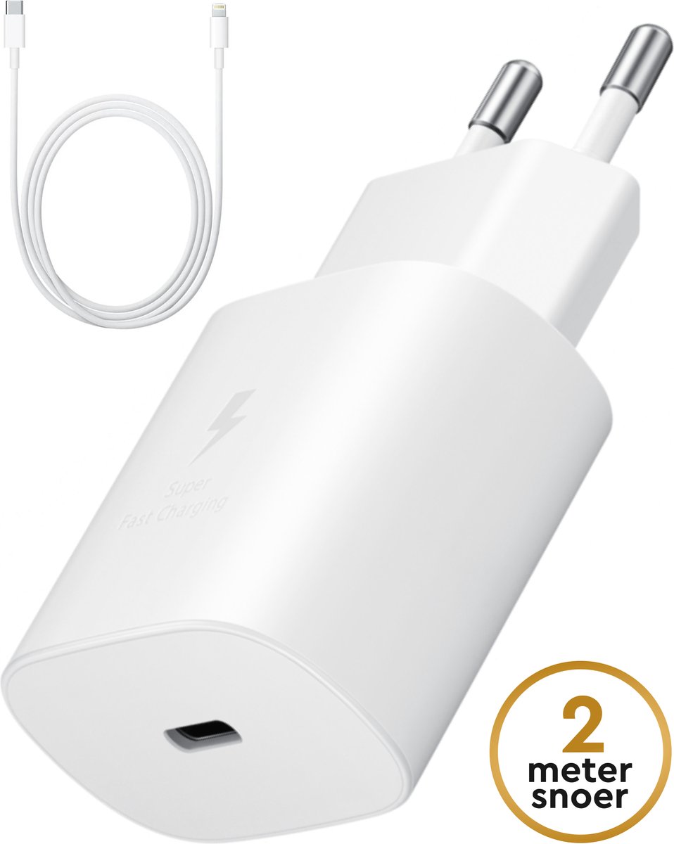 Snelle lader met 2 meter USB-kabel