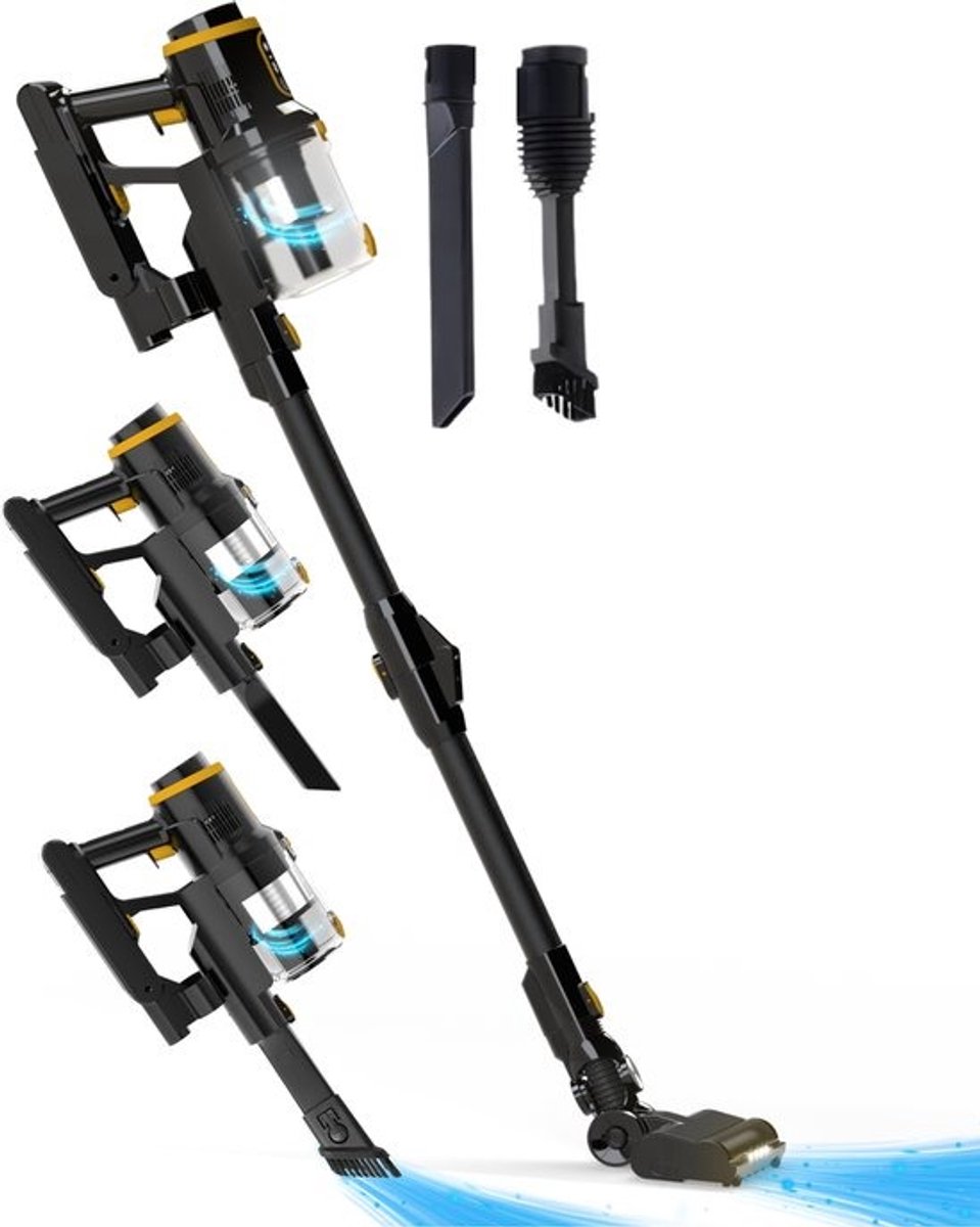 Draadloze stofzuiger met accessoires